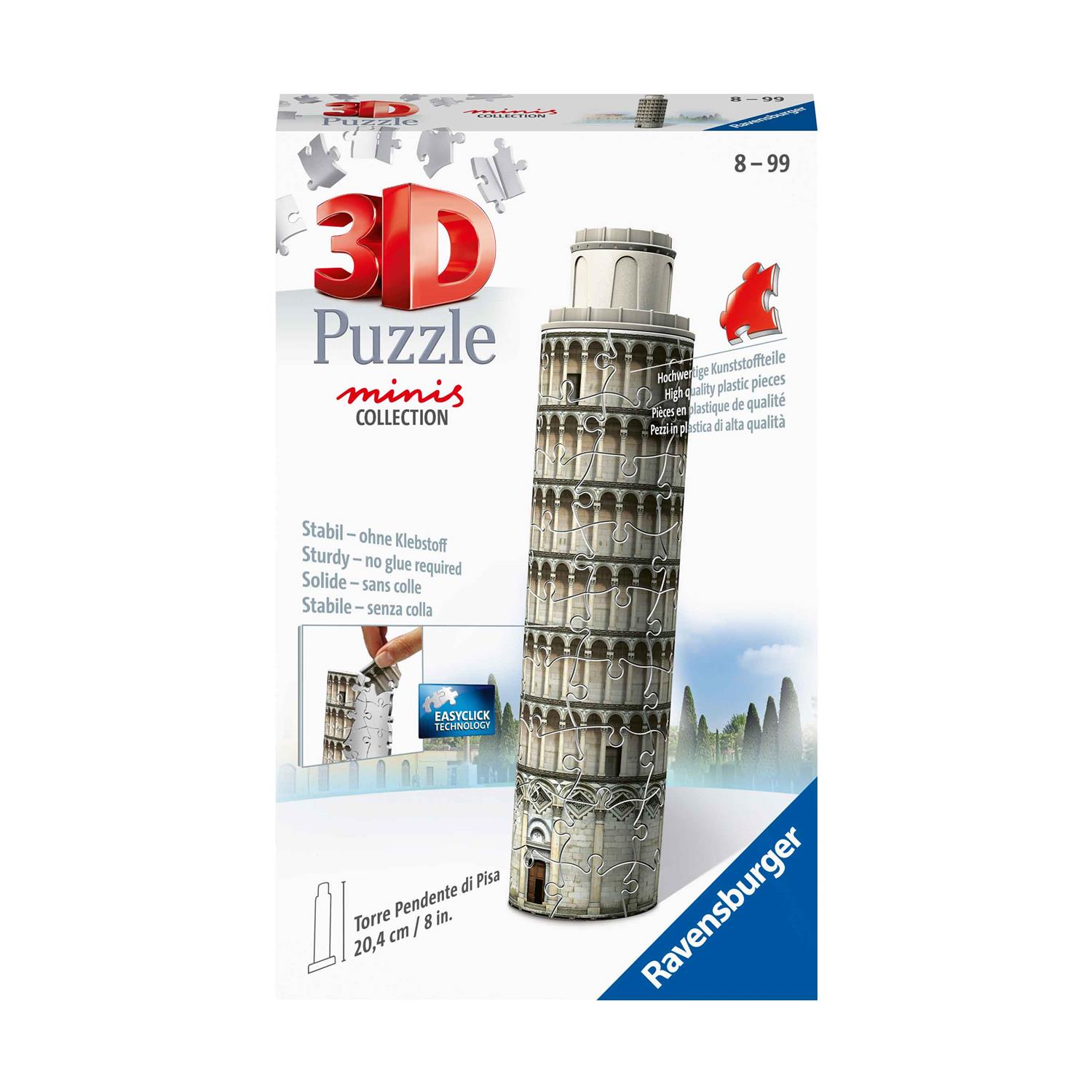 Ravensburger 3D Puzzle: Minis – Torre Pendente di Pisa (60 pcs) (11247)