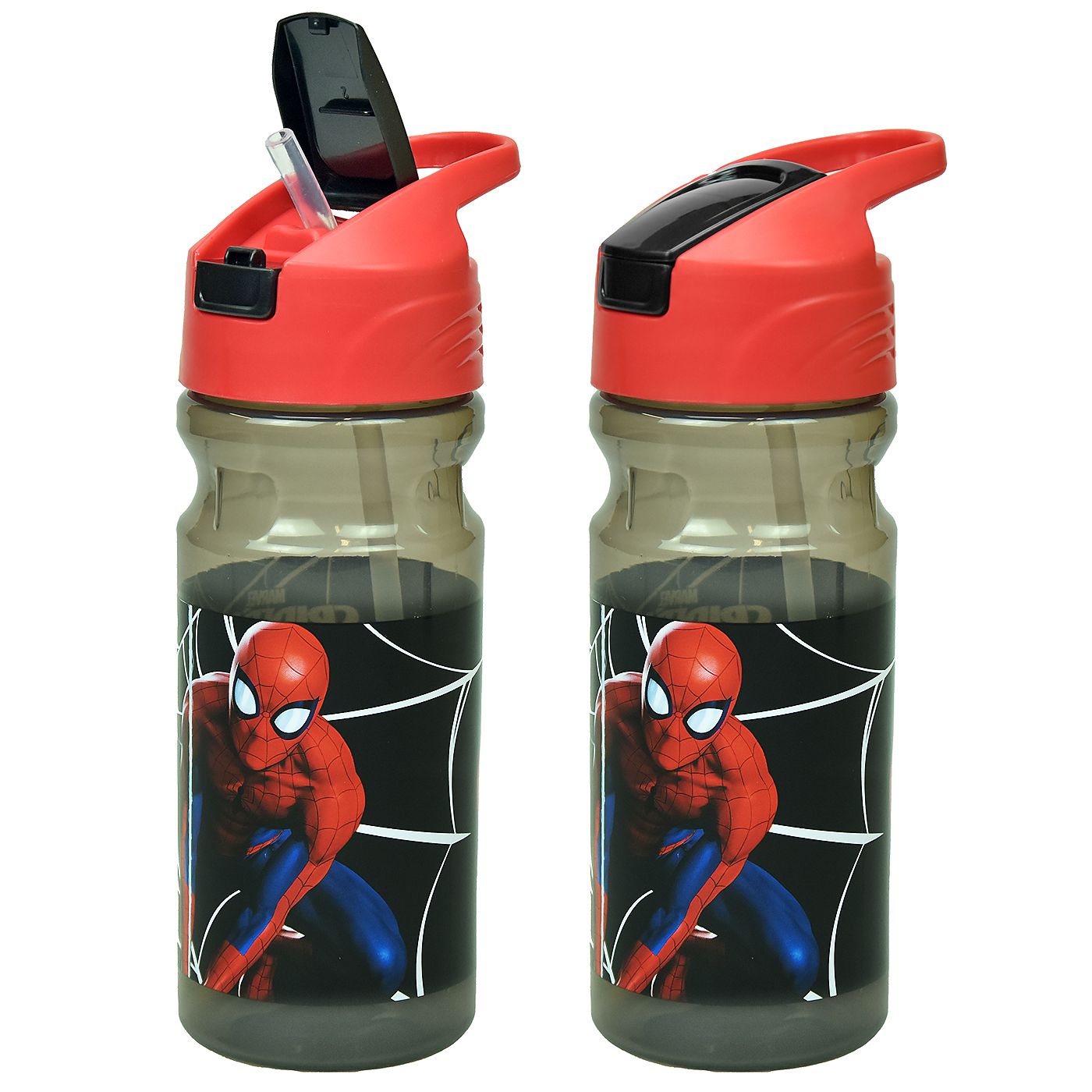 Παγούρι Πλαστικό ps 550ml Spiderman Black City 21x7cm 550ml