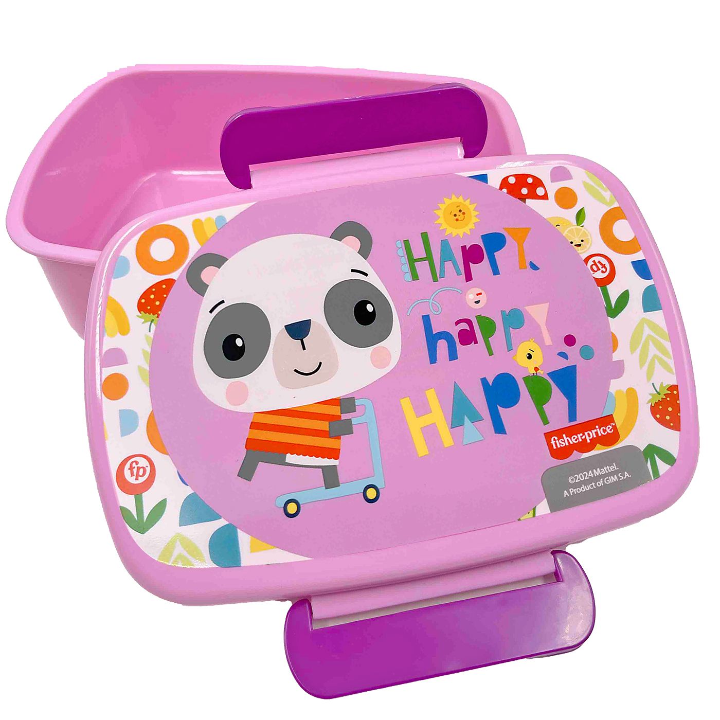 Δοχείο Φαγητού Πλαστικό pp 900ml Panda Fisher Price 17,5x7x13cm 900ml