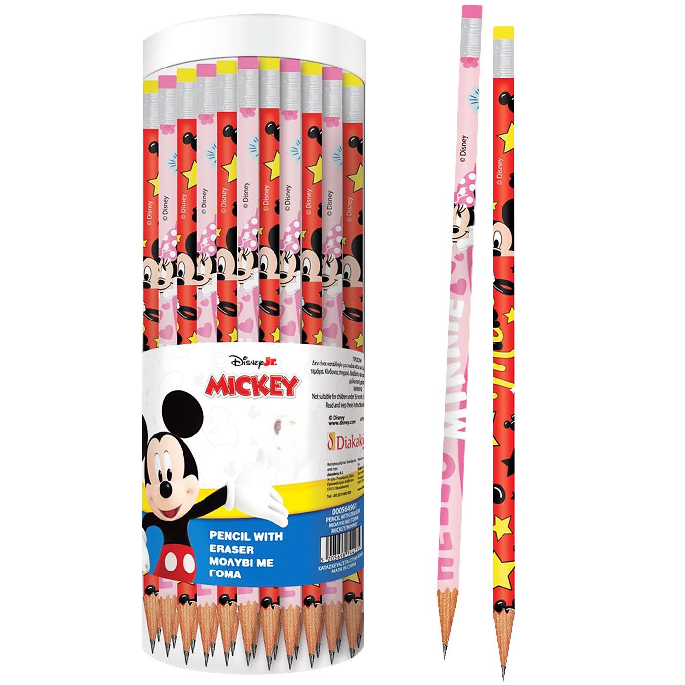 Μολύβι με Γόμα Mickey, Minnie