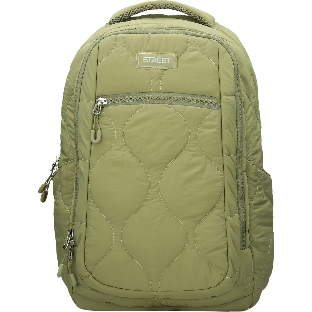 ΤΣΑΝΤΑ ΣΧΟΛΙΚΗ STREET PUFFY KHAKI 30x20x45cm (με εργονομική πλάτη air system)