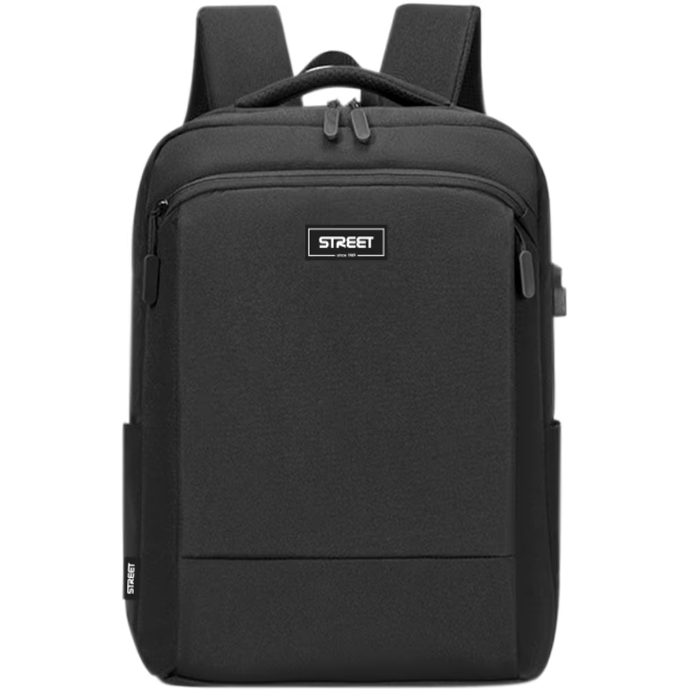 ΤΣΑΝΤΑ BACKPACK STREET ELITE BLACK 46x32x17cm (θηκη για laptop)